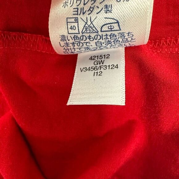 Lands' End Fitted V- Neck T-Shirt Red Size Large - Picture 6 of 7